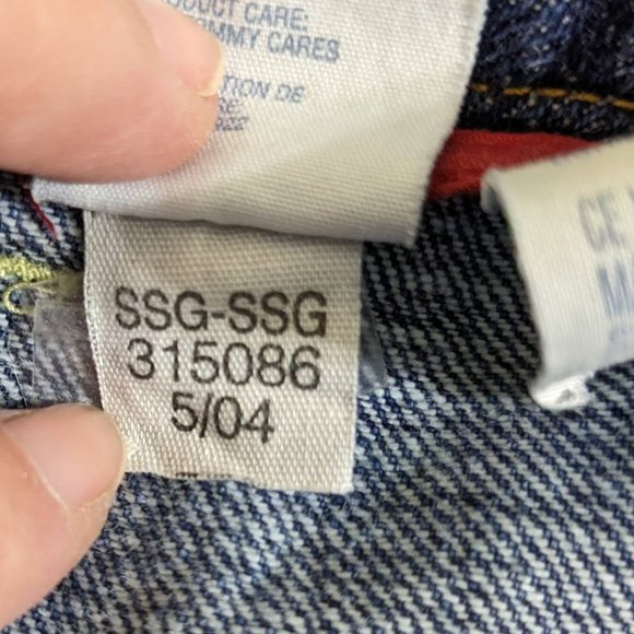 Tommy Hilfiger Y2K 2004 Hipster Boot Front Patch Pocket Back Flap Pocket - 14* - Picture 11 of 11